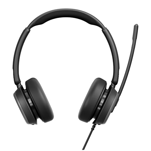 Image of EPOS Impact 860T Double-Sided Wired USB C and USB A Headset with Noise-Canceling Mic, Microsoft Teams Certified, Super Wideband Audio, Comfortable Fit, Ideal for Business & Home Office Professionals
