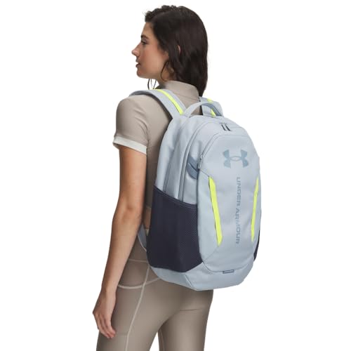 Image of Under Armour Unisex Hustle 6.0 Backpack, (035) Blue Fog /Downpour Gray /Blue Wind, One Size Fits Most