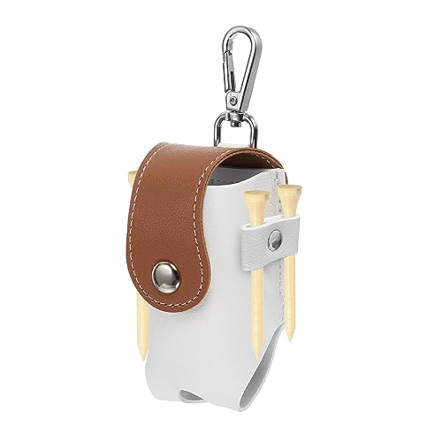 Sacoche de golf PATIKIL bicolore haut de gamme avec agrafe de ceinture et tees