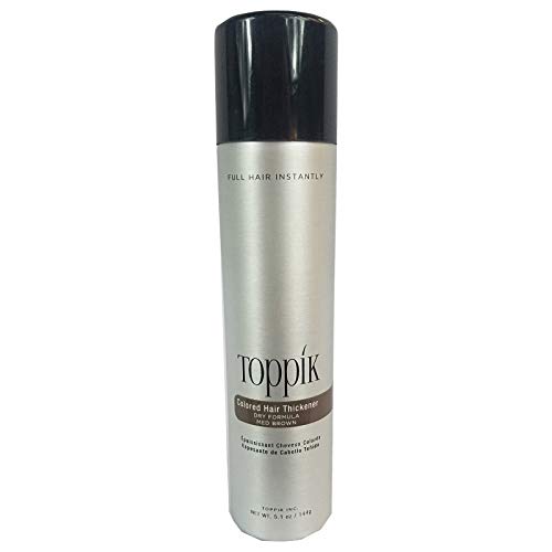 Toppik Colored Hair Thickener, Medium Brown, 5.1 oz