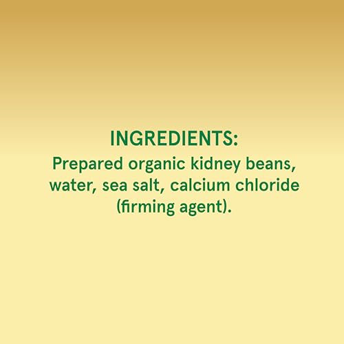 Image of Bush's Best Organic Dark Red Kidney Beans, 15 oz, (Pack of 12) | Canned, Source of Plant Based Protein and Fiber, Low Fat, Gluten Free