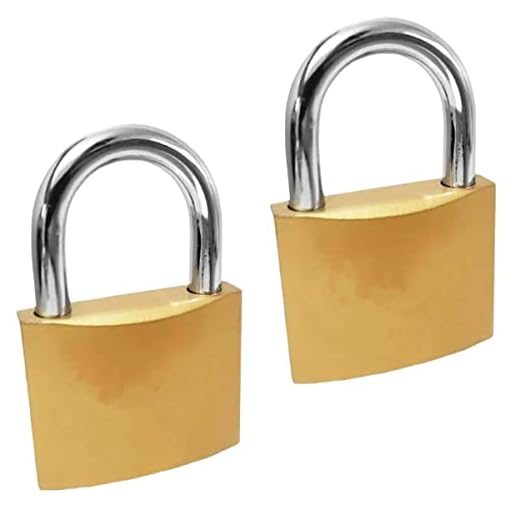 Kit 2 Cadeados 21mm Weemsbox 2 Chaves Pequeno Mala Armario Vestiario