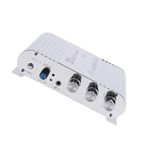 KESOTO Amplificador de Potência Do Amplificador de áudio Estéreo Multifuncional de 2.1 Canais, para