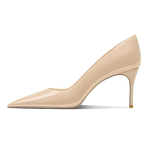 Image of Women's Pointed Toe Stiletto High Heel Pumps 3.15IN Slip-On Party Wedding Evening Shoes