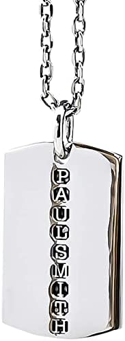 [ポールスミス] ネックレス メンズ ドッグタグ ペンダント シルバー NECK GDTAG 82 [並行輸入品]