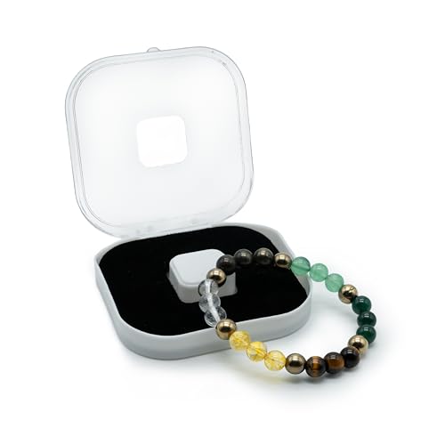 Premium Money Magnet Bracelet 8mm | 5 Natural Wealth Crystals for...