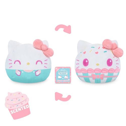 Image of TeeTurtle Reversible Sanrio Hello Kitty Cupcake 4 Inch Flip Plush