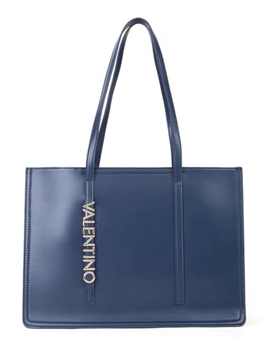 Valentino Wall Re Shopping Bag Blu - Sac cabas aux finitions raffinées