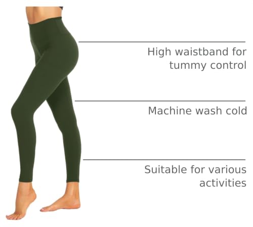 Image of ZOOSIXX High Waisted Leggings for Women Tummy Control Soft Workout Lounge Gym Pants