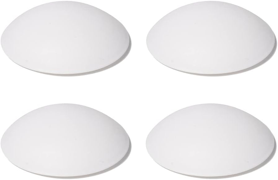 Selbstklebende Türstopper Set [6 Stück] - Weiß, Schwarz, Grau Für Türgriffe & Möbel