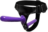 6.69 Inch Double Pleasure Realistic Silicone Smooth Toys for Women to Wear, Couples Adjustable Waist Pants Beginner Trainer Set for Women Men, Lifelike Flexible NUYDFV3ES (Purple)