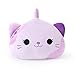 Onsoyours Original Lavender Cat Plush 13 Inch Kitty Plushies Toy Kitten Stuffed Animal Soft Pillow Kawaii Plushie Gift for Kids & Adults (Lavender Cat,13