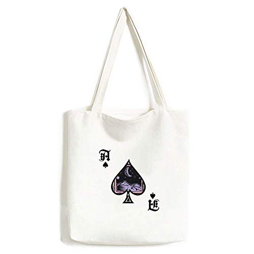 Sac à main motif étoile de montagne violet grand compartiment zippé