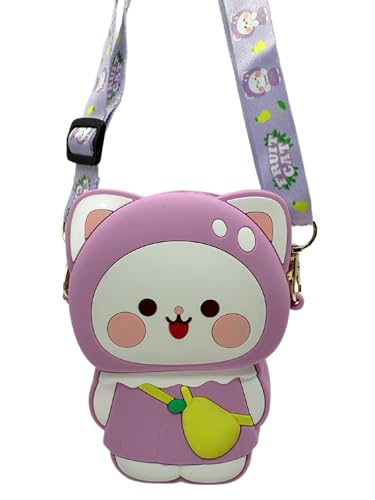 Cute Crossbody Bag with Design, Cartoon Purse with Decorative Lanyard2