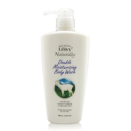 Livy Goat Milk Body Wash Moisturizing - Floral Fragrance for Dry Skin Cleanser Hydrating Body Wash with Hydrolyzed Milk Protein & Vitamin E 16.9 Fl oz Bottle