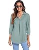 Newchoice 3/4 Sleeve Shirts for Women Tunic Tops, ... #2