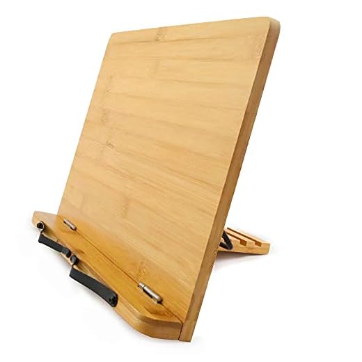 atril para libros madera (M: 34 x 24 cm ) soporte libros ajustable atril estudio apuntes