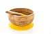 bamboo bamboo ® Suction Bowl for Baby – Bamboo Baby Bowl and Spoon Set with Removable Silicone Suction Cup for Kids | 11.8oz | Non-Toxic | Cool to The Touch | Ideal for Baby-Led Weaning (Yellow)