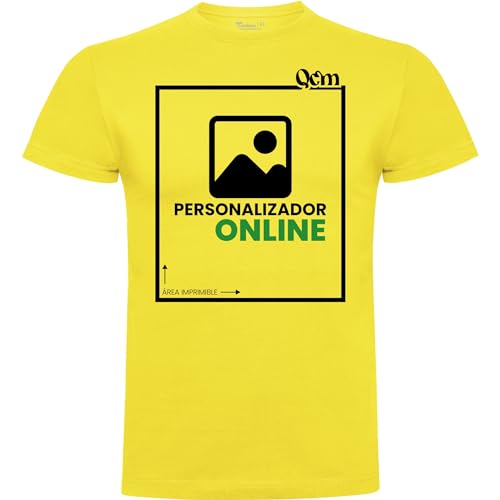 QCM · Camiseta Personalizable · Hombre · Manga Corta · 100% Algodón · (DTG) Impresión · ¡No es un Vinilo Impreso! Se Imprime Directamente sobre el Tejido!