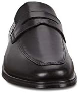 ECCO Men's Queenstown Penny Loafer, Black, 10-10.5 | Image 1