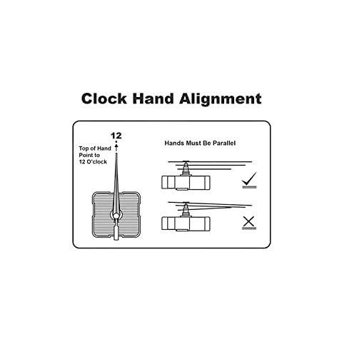 Image of Wall Clock Hands Big (18.5x14.5x12cm) | Large Wall Clock Needles Set | Big Hands for DIY Wall Clock Replacement (Set of 2) | Perfect for Home, Office, and Living Room Decor