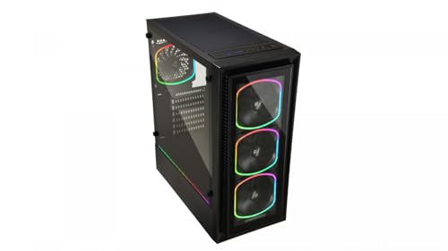 STARRYFORT SF30 RGB ECA-SF30-M1BB-ARGB case gaming RGB direzionabili vetro temperato ATX, micro ATX, mini ITX, nero - Case PC - Immagine 1