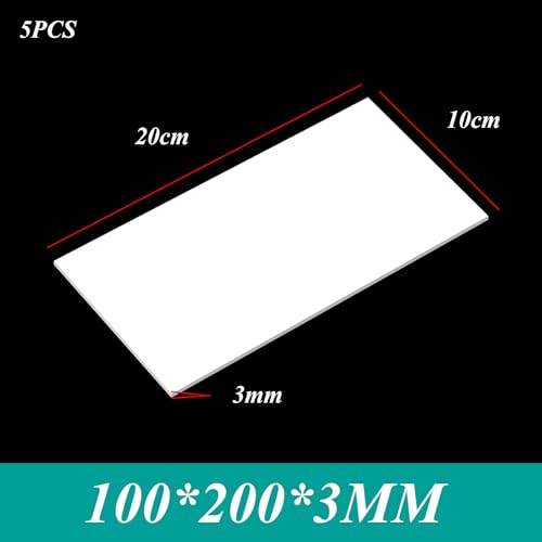 Planchas de plástico ABS de 3mm de gran rigidez, láminas reutilizables de 100x200mm resistentes 2
