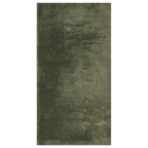 vidaXL Alfombra Pelo Corto Suave Lavable HUARTE Verde Bosque 80x150 cm
