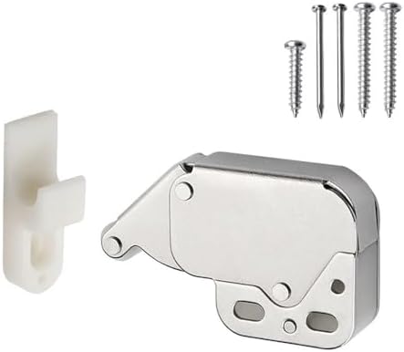 Durable Spring Sliding Door Catcher with Suction for Cabinet Furniture Hardware Latch(Style 2)