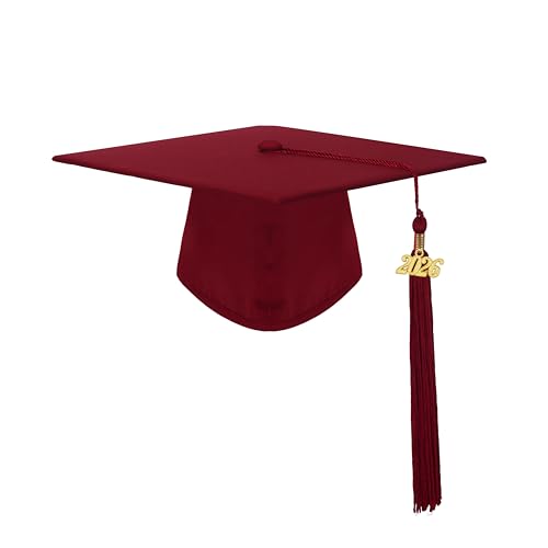 Image of GradClassical Matte Graduation Cap and Gown 2026 Set for High School and College Bachelor