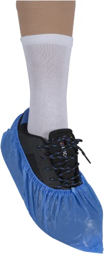 ABENA Shoe Cover |100Pcs/50 Pairs| Extra Large Measuring 41x15cm | Blue Single Use Shoe Covers Disposable | Durable Disposable Shoe Covers | Boot Cover Shoe Protector and Over Shoes Protectors.