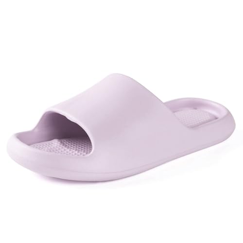 Image of Arch Support Shower Shoes for Women and Men Quick Drying with Drain Holes Slide Sandals Soft Cushioned Anti-Slip Pool Slides Comfort Bathroom Shower Slides