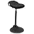 SONGMICS Standing Desk Chair, Adjustable Ergonomic Standing Stool, 23.6-33.3 Inches, Swivel Sitting Balance Chair, Anti-Slip Bottom Pad, Black UOSC02BK