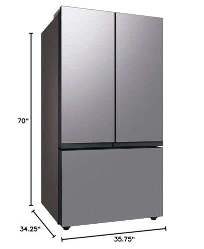 SAMSUNG RF30BB6200QL 30 Cu. Ft. Stainless Steel Bespoke 3-Door French Door Refrigerator on Fridge.com