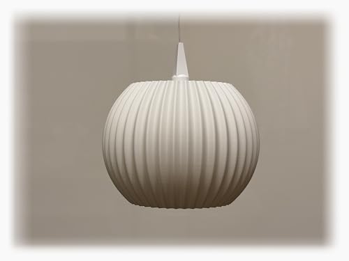 Lumen A1 Lampenschirm für Herrnhuter Stern A1 – moderner 3D-gedruckter Kugelschirm (Ø 13 cm, H 10 cm) aus Dresden, inkl. Adapter, ganzjährig nutzbar
