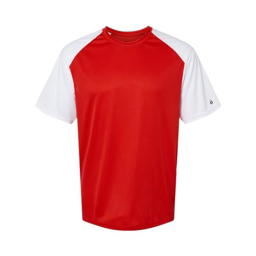 Badger Sports Breakout Tee - S - RD/WH