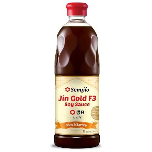 Sempio Premium Soy Sauce: Jin Gold F3, 29.08 Fl Oz / 860Ml