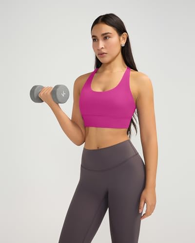 Image of Ama Larsi High Impact Strappy Sports Bra for Women | Padded Crisscross Back Supportive Running Yoga Workout Gym