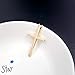 XOYOYZU Tiny Cross Pendant Necklace for Women Simple Cross Necklaces Mothers Day Birthday Gifts for Women (Rose gold cross)