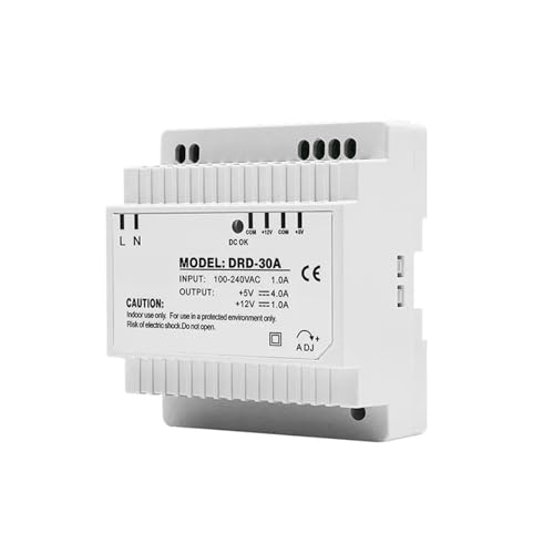 Alimentation découpage rail DIN double sortie CA 100-240V CC 12V 24V 60W