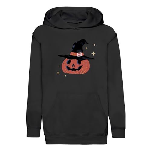 Sweat à capuche enfant citrouille sorcière cadeau Halloween original