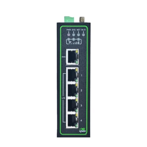 Image of InHand Networks IR315, Industrial IoT 4G LTE VPN Router, 300Mbps Cellular + Wi-Fi, Dual SIM Cards Slots,5 Ethernet Port, Din-Rail Mounted, Support AT&T, T-Mobile & Verizon (LTE CAT 6 & Serial Port)