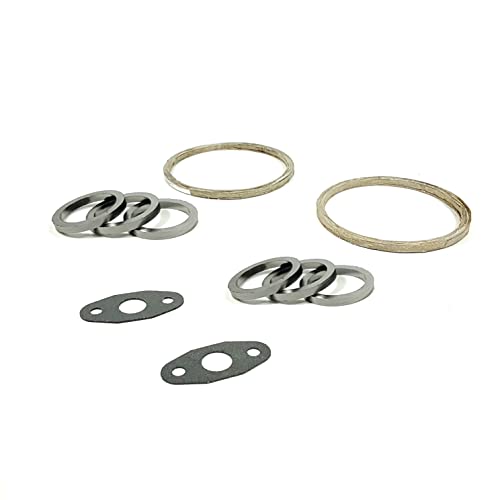 Image of Front Rear Twin Turbocharger Gaskets Ring Kit for BMW N54 135i 335i 535i xDrive 3.0L