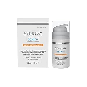 Skinuva® Next Generation Scar+ Cream – Advanced Scar+ SPF 30 Cream Formulated with Growth Factors (1 oz)