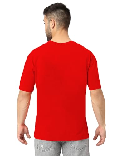 Image of LEOTUDE Men's Oversized Cottonblend Half Sleeve Printed Tshirt for Men | Men's Tshirt