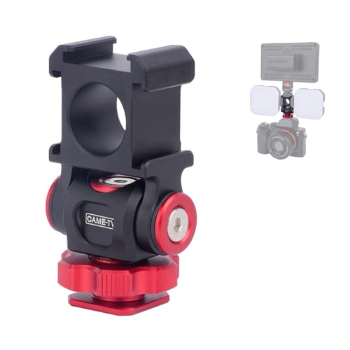 Cametv 61022 Blitzschuh-Adapter mit Dreifachhalterung