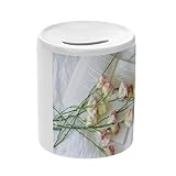 FORMAT STANDARD : Avec une hauteur de 9,3 cm et un diamètre de 8,4 cm (format proche d'un mug classique), elle offre une belle contenance pour accumuler pièces de monnaie et billets sans prendre trop de place.