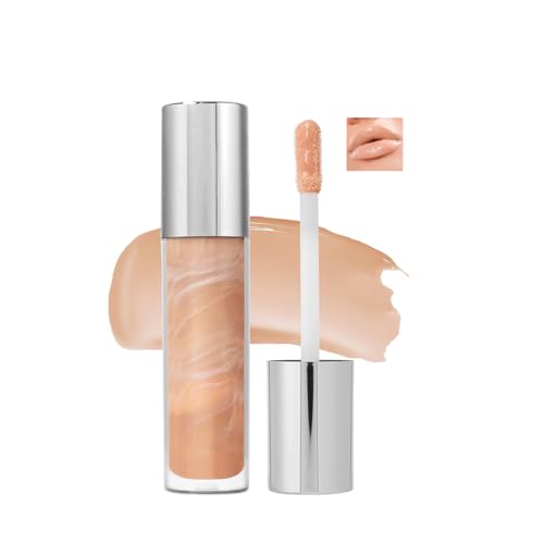 Nude Lip Gloss – Natural Plumping, Glossy Finish, Deep Moisturizing & Long-Lasting Hydration, Waterproof, Smudge-Proof, All-Day Wear Lip Oil Makeup