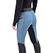 Toumov Women's Horse Riding Pants Knee-Patch Schooling Tights Full-Seat Breeches Equestrian Fashion High Waisted Leggings Blue