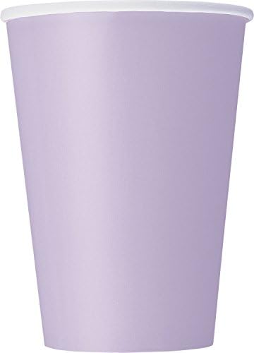 Lavender Solid Paper Cups - 12 oz. (Pack of 10) - Elegant & Eco-Friendly Party Drinkware - Perfect for Birthdays, Showers, & Special Celebrations image 3